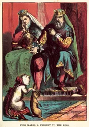 Le Chat fait un cadeau au Roi